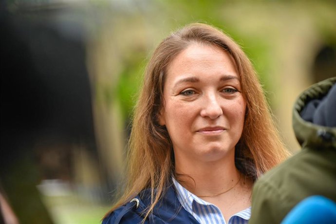 Archivo - La presidenta del PP de Gipuzkoa, Muriel Larrea