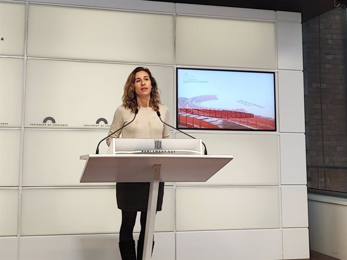 La líder de la CUP al Parlament, Laia Estrada