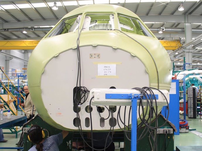 Archivo - Imagen de una aeronave de la industria aeronáutica andaluza.