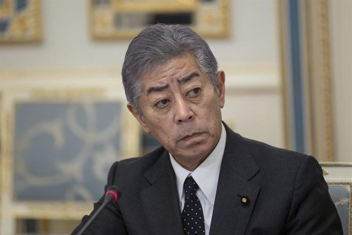 Archivo - El ministro de Exteriores de Japón, Takeshi Iwaya. 