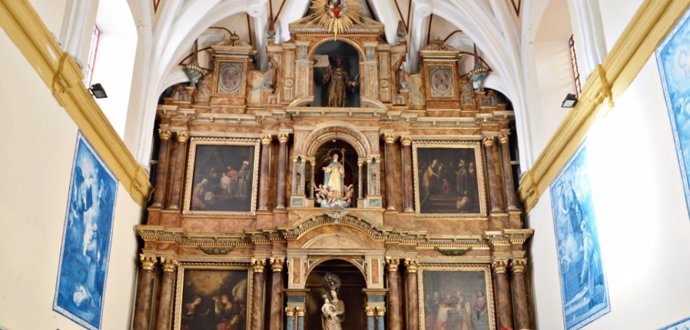 Detalle del Retablo Mayor del Convento de Santa María del Socorro.