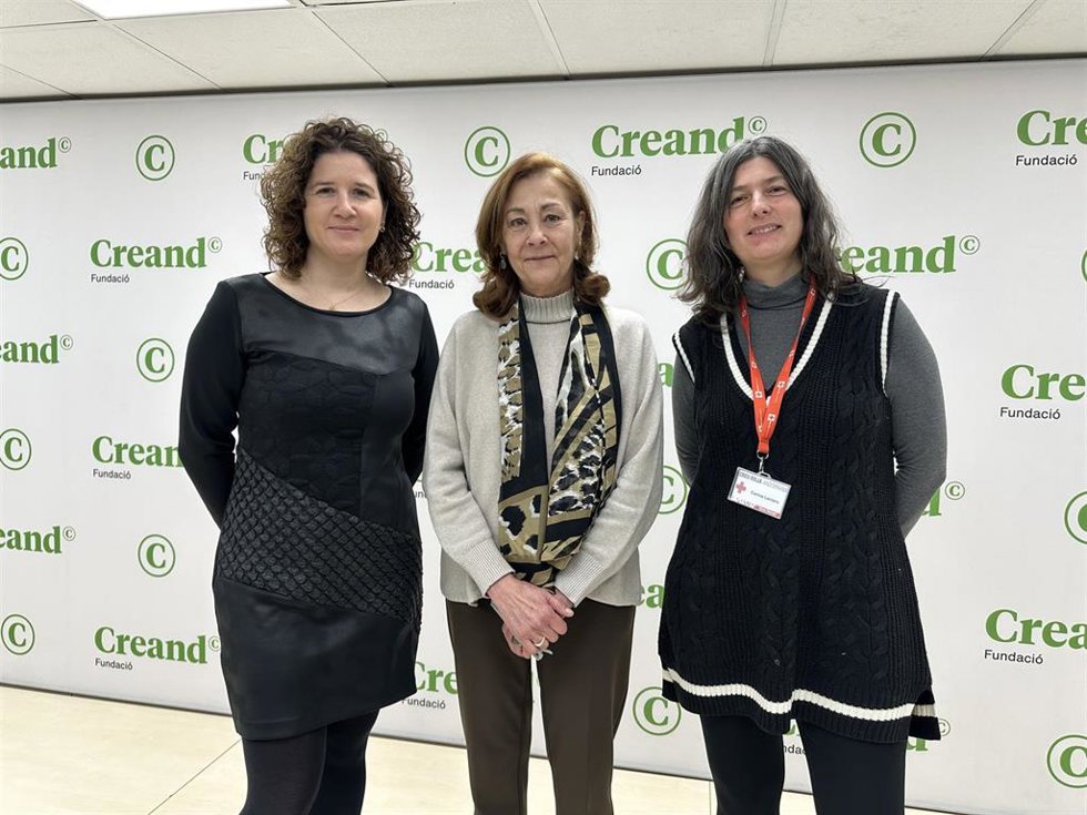 Las representantes de Critas Andorrana, Creand Fundació y Creu Roja Andorrana