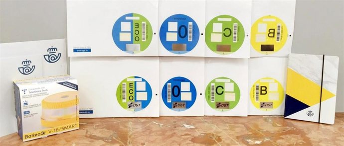 Distintivos ambientales de la DGT.