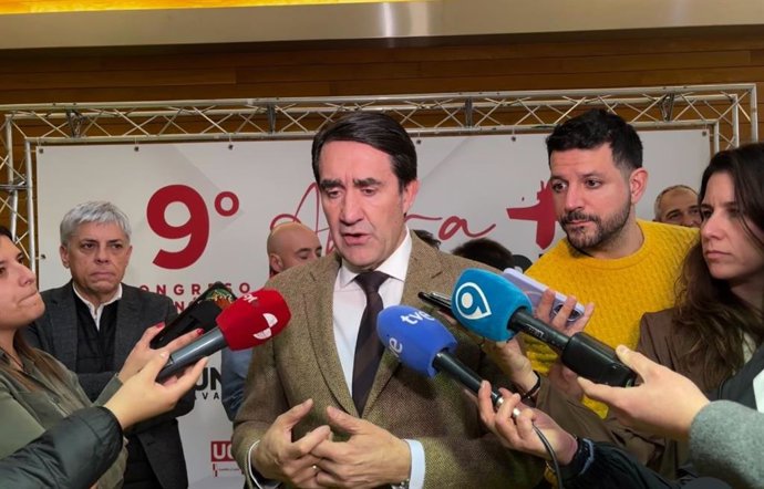 El consejero de Medio Ambiente, Vivienda y Ordenación del Territorio este martes en León.