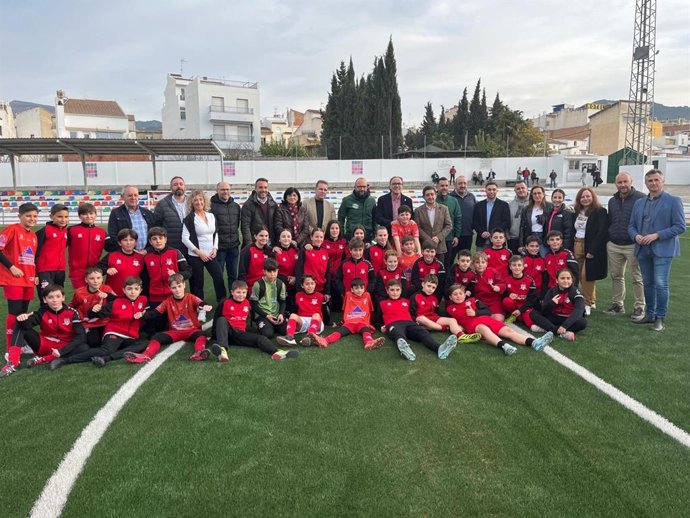 Visita al campo de fúbtol.