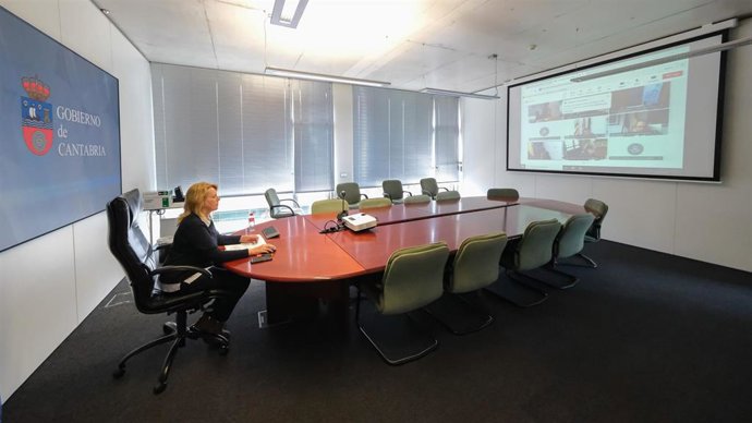 La consejera de Desarrollo Rural, Ganadería, Pesca y Alimentación, María Jesús Susinos, participa por videoconferencia en la Conferencia Sectorial de Agricultura y Desarrollo Rural