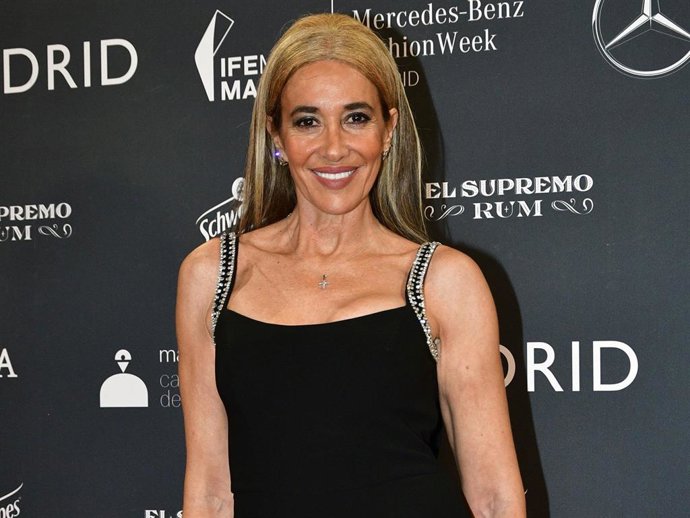 Elsa Anka durante la gran fiesta de la 81ª edición de Mercedes-Benz Fashion Week Madrid