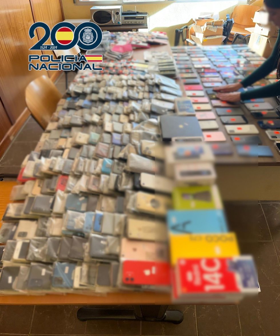 Efectos intervenido en la operación en Benidorm