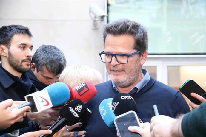 El vicesecretario general de Comunicación de ERC, Isaac Albert, en declaraciones.