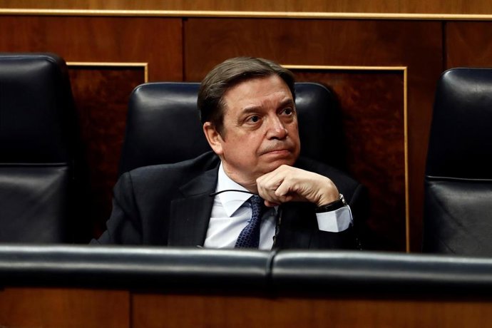 Archivo - El ministro de Agricultura, Luis Planas, este miércoles en la sesión de control al Gobierno en el Congreso de los Diputados