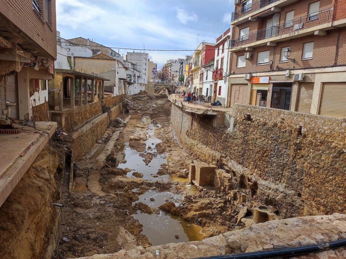 Archivo - Arquivo - Imagem da cidade valenciana de Chiva após o dana de 29 de outubro de 2024.