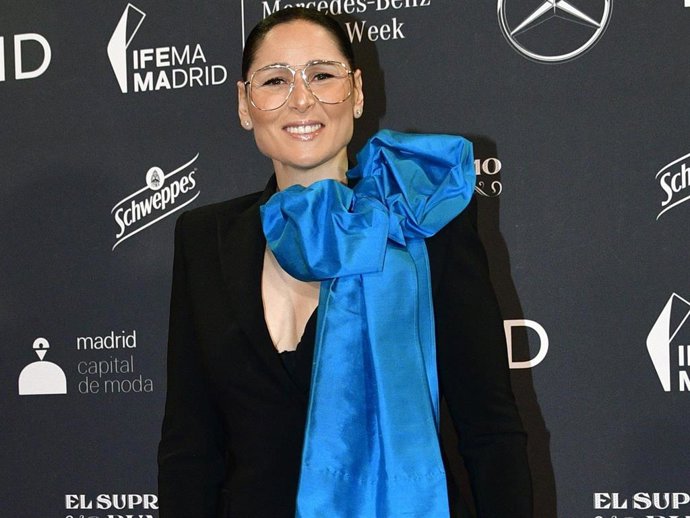 Rosa López durante la gran fiesta de la 81ª edición de Mercedes-Benz Fashion Week Madrid