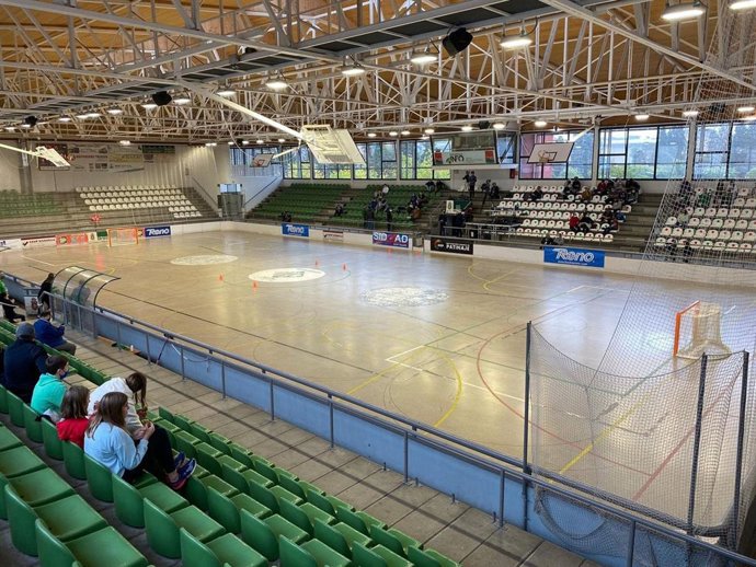 La pista del Pavelló de Can Xarau, lugar donde se disputará la próxima Copa de la Reina