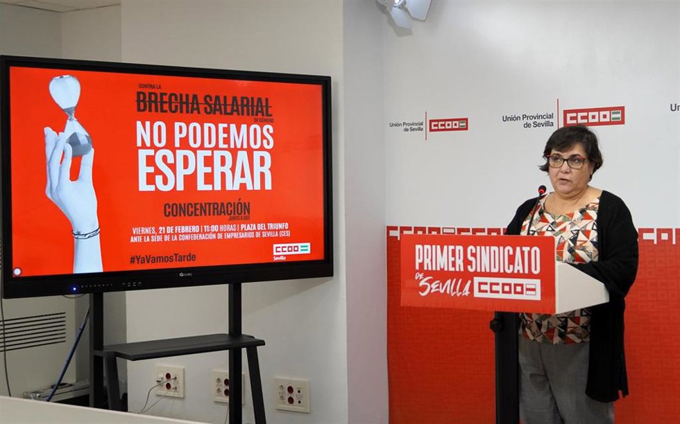 La secretaria de Mujer e Igualdad de CCOO de Sevilla, Pepa Bermudo.