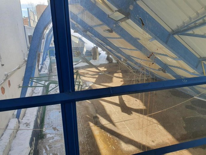 Archivo - La Nevera del Ramiro de Maeztu se derrumba por la borrasca 'Filomena'