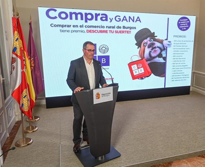 Presentación de la campaña 'Compra y Gana'.