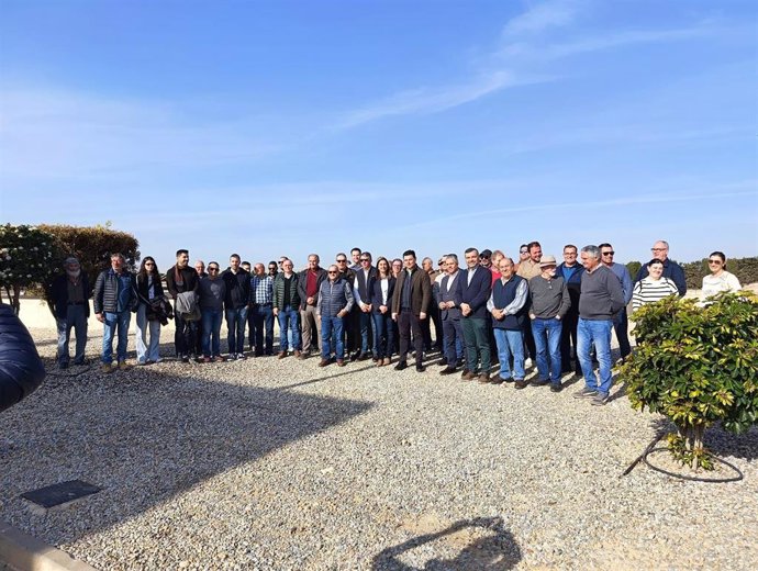 La delegación almeriense que hoy visitó la EDAR de San Javier