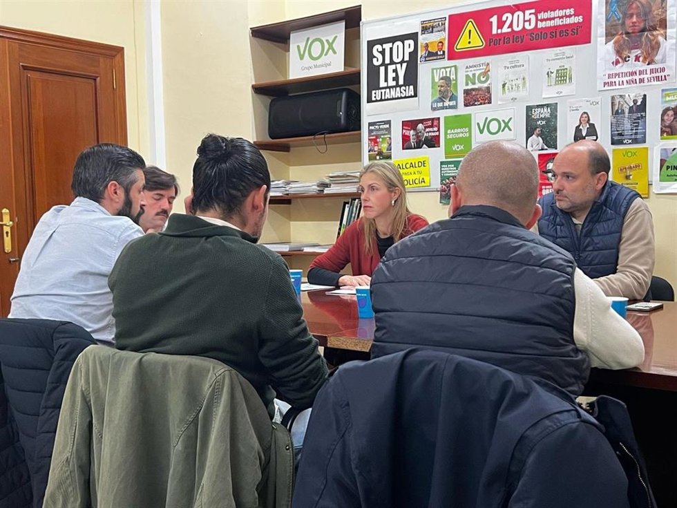 Peláez en la reunión vecinal