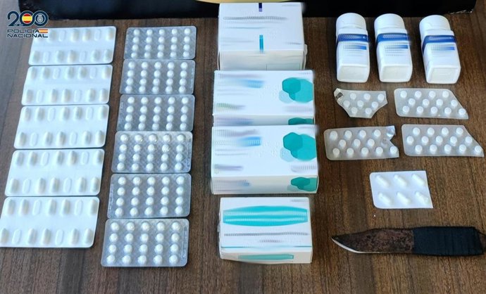 Medicamentos intervenidos en el operativo.