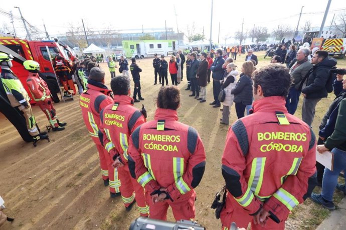 Celebración del simulacro de incidencia grave realizado en el recinto ferial del Arenal.