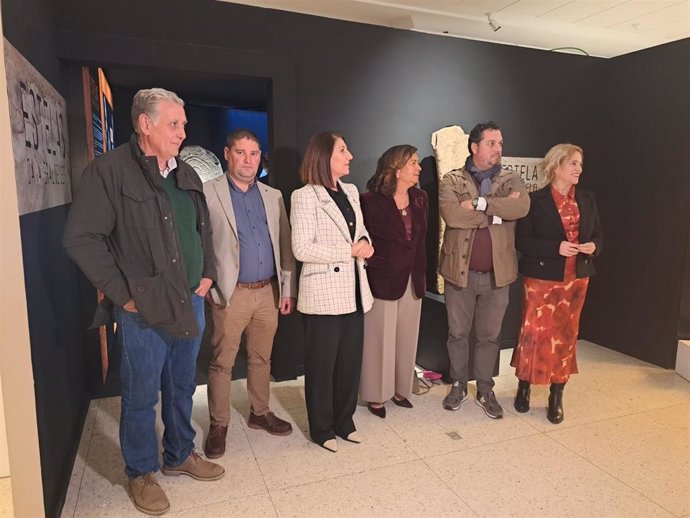 Inauguración del nuevo espacio museográfico del Museo de Huelva en el que se encuentran las estelas de Cañaveral de León.