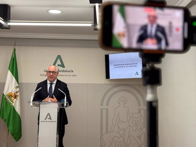 Jesús Estrella informa sobre las Banderas de Andalucía de Jaén 2025.