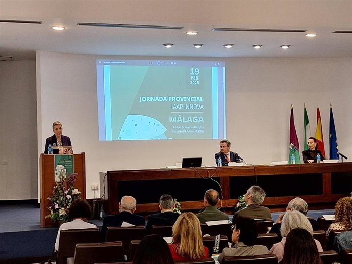 La viceconsejera de Justicia, Administración Local y Función Pública, Ana Corredera, en un acto en Málaga