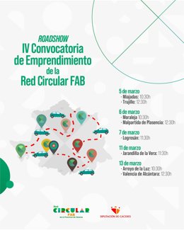 La Red Circular FAB de la Diputación de Cáceres abre la IV Convocatoria de Emprendimiento para apoyar proyectos innovadores