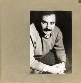 Retrato de Manolo Gil de autoría desconocida integrada en el álbum que confeccionó Jacinta Gil