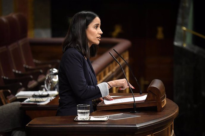 Archivo - La diputada de Sumar, Tesh Sidi, a 23 de abril de 2024, en Madrid (España).