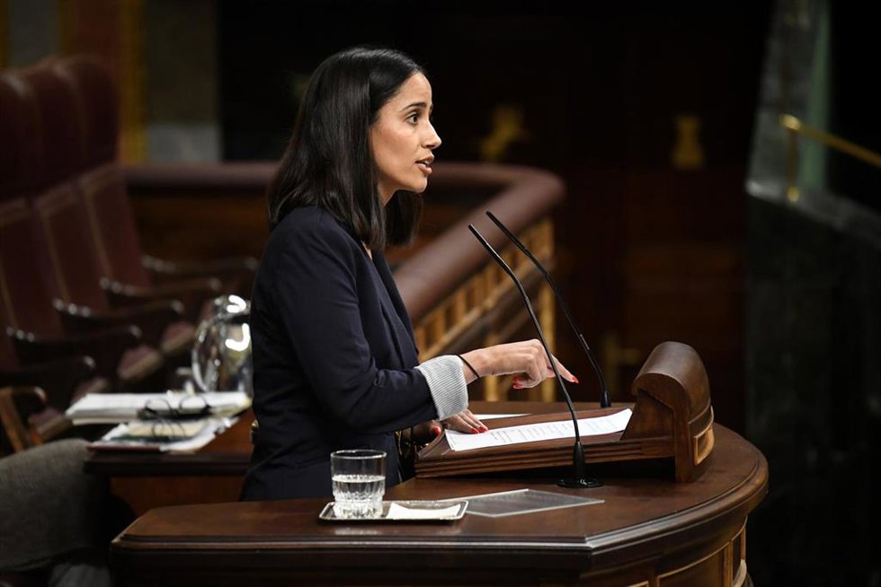 Archivo - La diputada de Sumar, Tesh Sidi, a 23 de abril de 2024, en Madrid (España).