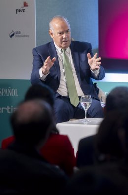 Archivo - El consejero delegado de Iberdrola España, Mario Ruiz-Tagle, durante el ‘I Observatorio de la Energía’, en la Universidad Camilo José Cela, a 25 de noviembre de 2024, en Madrid (España). Organizado por El Español e Invertia el foro reúne experto