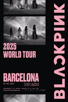 Cartell del concert de Blackpink a Barcelona