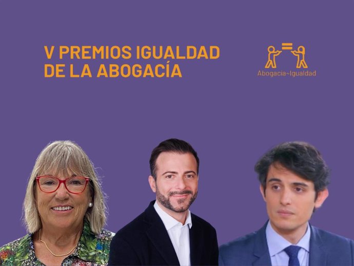 La letrada especializada en Derecho de Familia y en Derecho Comunitario, Altamira Gonzalo, y los abogados franceses Stéphane Babonneau y Antoine Camus, defensores de Gisèle Pelicot, ganan la V edición de los Premios Igualdad de la Abogacía Española