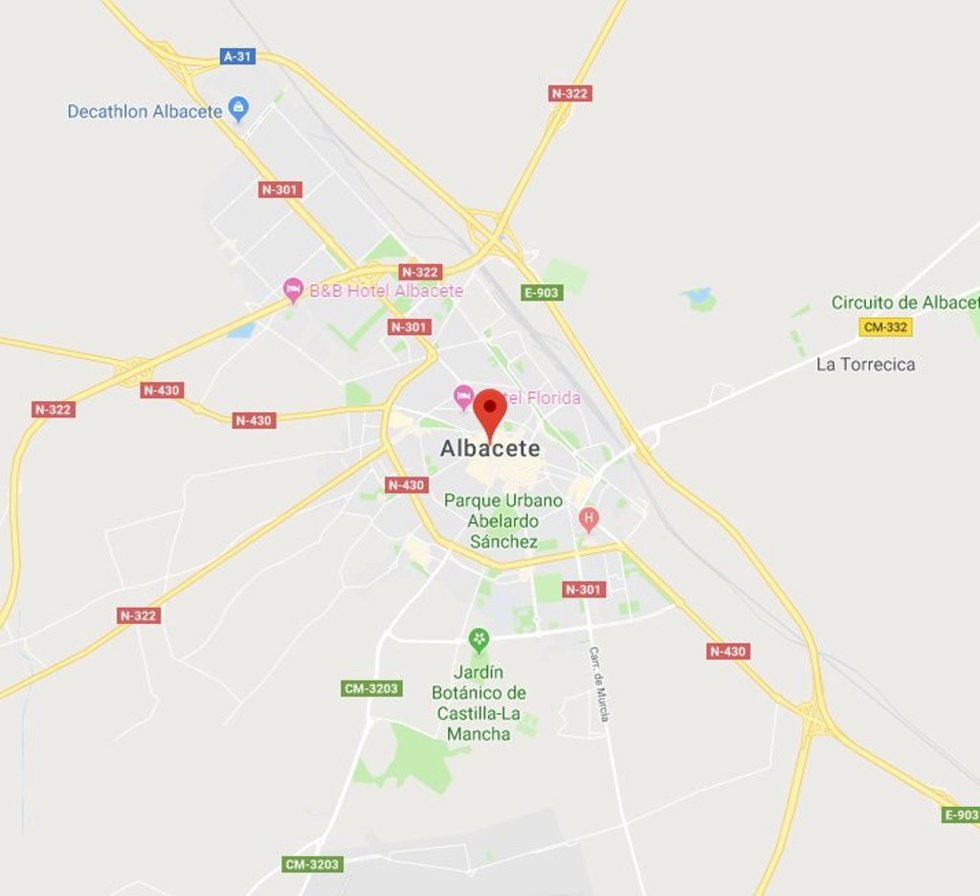 Archivo - Imagen de Albacete en Google Maps.