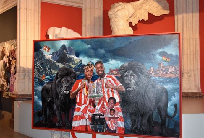 Pintura con la imagen de los hermanos Williams