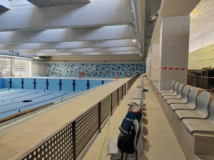 Recinto de la futura piscina cubierta de Guillena