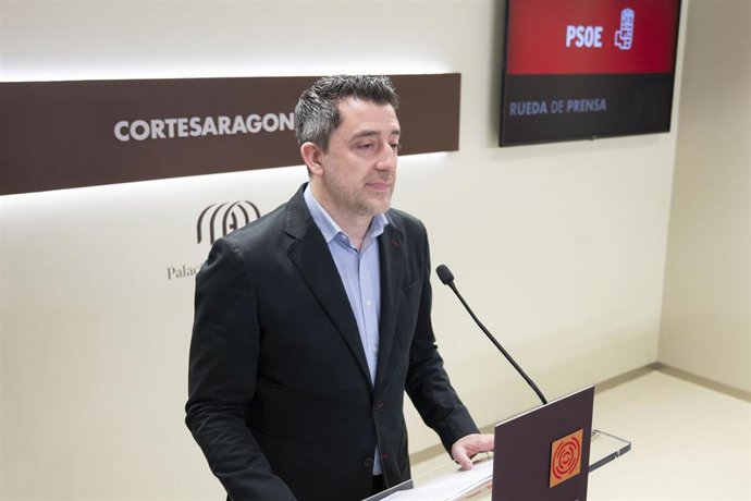 El portavoz del PSOE en la Comisión de Sanidad de las Cortes de Aragón, Iván Carpi.
