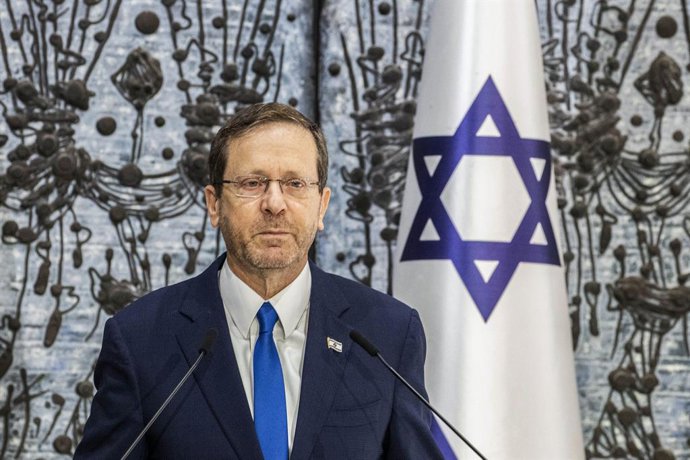 Archivo - Arquivo - Imagem de arquivo do presidente israelense Isaac Herzog