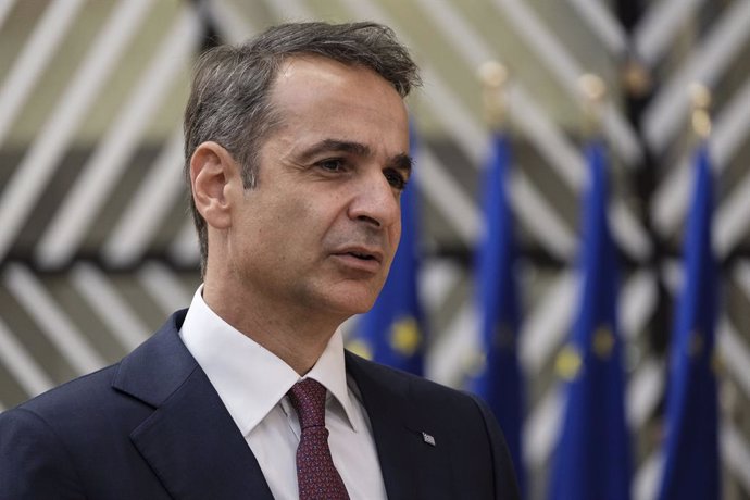 Archivo - El primer ministro griego, Kyriakos Mitsotakis.