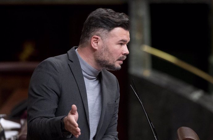 El portavoz de ERC en el Congreso, Gabriel Rufián