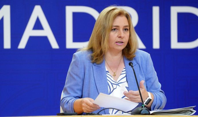 Archivo - La vicealcaldesa de Madrid y portavoz del Gobierno municipal, Inma Sanz, en la rueda de prensa posterior a la Junta de Gobierno