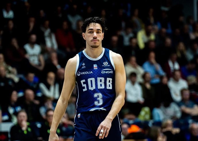 El base francés Enzou Goudou-Sinha, nuevo jugador del MoraBanc Andorra, en su etapa en el Saint-Quentin francés