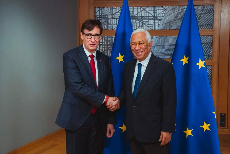 El presidente de la Generalitat, Salvador Illa, se reúne con el presidente del Consejo Europeo, António Costa