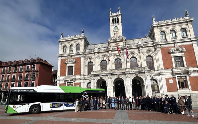 Asistentes a la presentación de la celebración en Valladolid de la Gala Nacional del Deporte y el Congreso de la Asociación Española de la Prensa Deportiva.