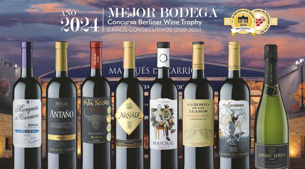 García Carrión Mejor Bodega Española por quinto año consecutivo en el prestigioso concurso Berliner Wine Trophy