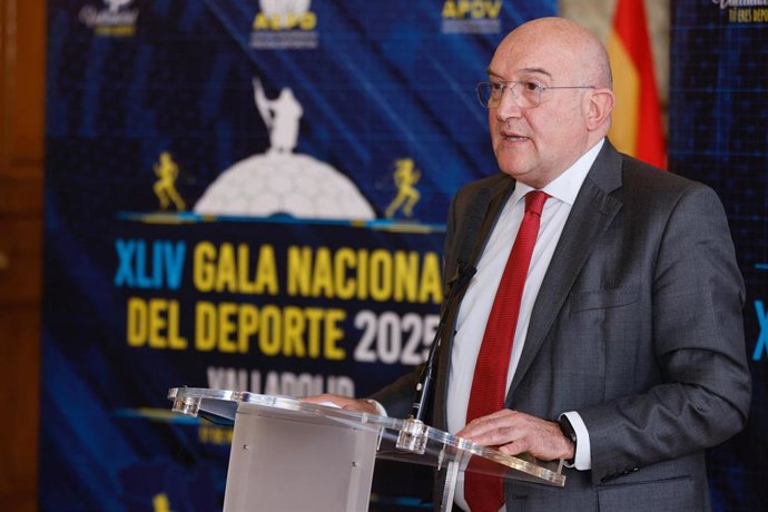 El alcalde de Valladolid, Jesús Julio Carnero, durante la presentación de la Gala Nacional del Deporte 2025.