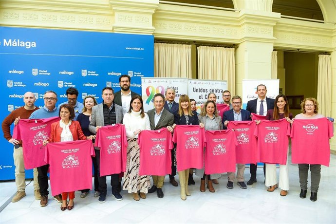 Presentación de la Carrera Mujeres contra el Cáncer 'Ciudad de Málaga', que se celebrará el 16 de marzo