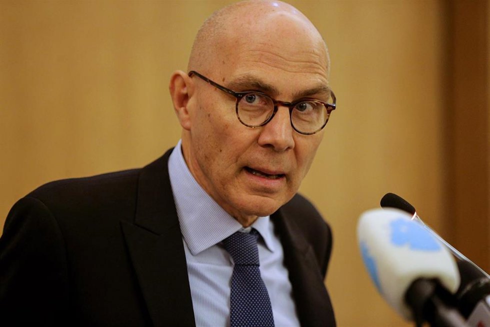 Archivo - El Alto Comisionado de Naciones Unidas para los Derechos Humanos, Volker Turk, durante una rueda de prensa en la capital de Líbano, Beirut (archivo)