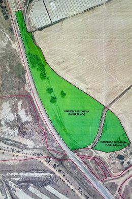 Zona se prospección arqueológica finca cuñada de Colón en San Juan del Puerto (Huelva).